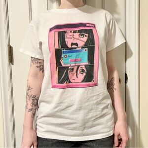 Vaporwave Cyberpunk Retro Anime Girl T Shirt